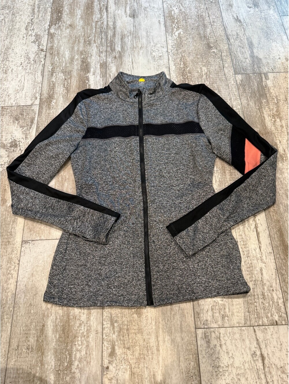 C&C California S Gray Full Zip Athletic Jacket